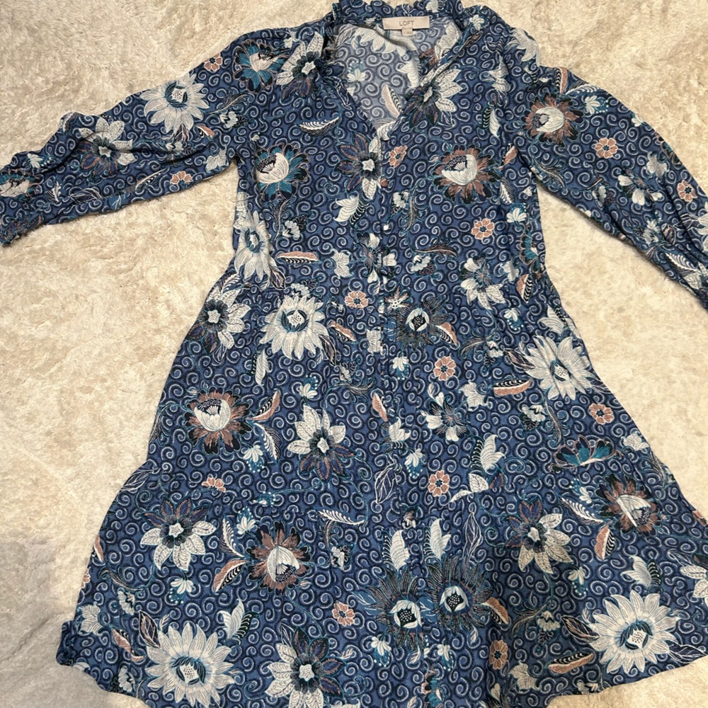 Delicate blue work dress